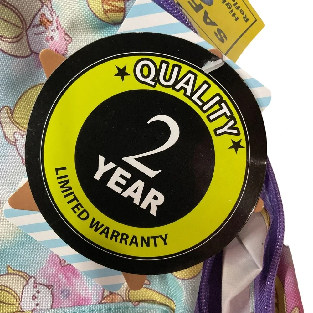Crunchyroll Kids' Bananya Anime Cartoon Tabby Galaxy‎ Toss Print Backpack OS NWT